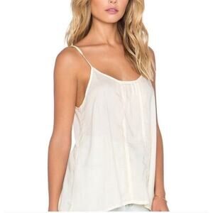 The Limited Woman’s Size XL Cream White Spaghetti Strap Tank Top Flowy CHIFFON